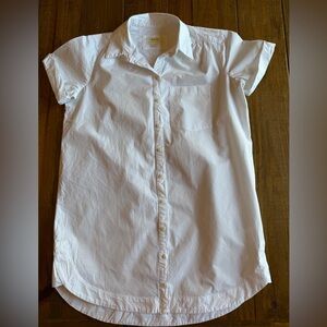 Maeve by Anthropologie White Button Down Dress Size Small